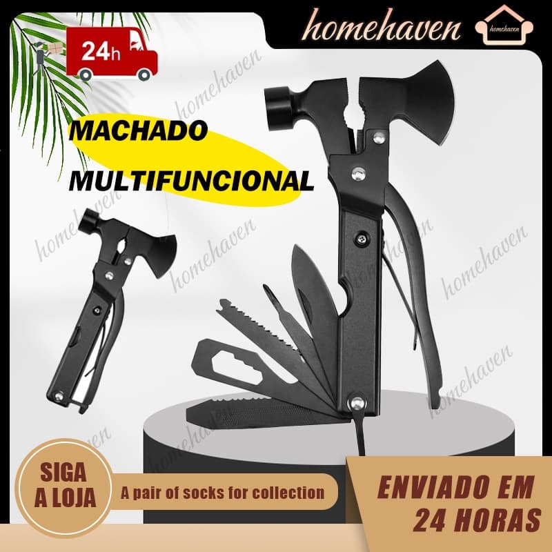 Machadinho Multifunção 13 Em 1 Ferramenta Profissional Bask