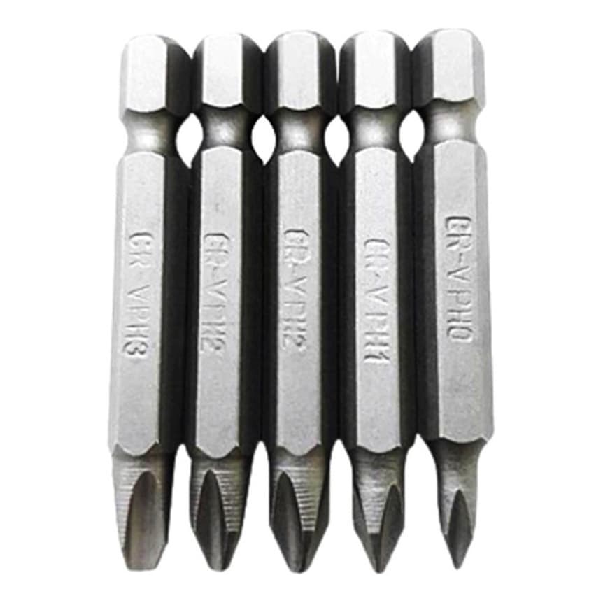 Jogo De Bits Longo Fenda Phillips Parafusadeira Furadeira Kit Com 5 Peças - Fertak Tools
