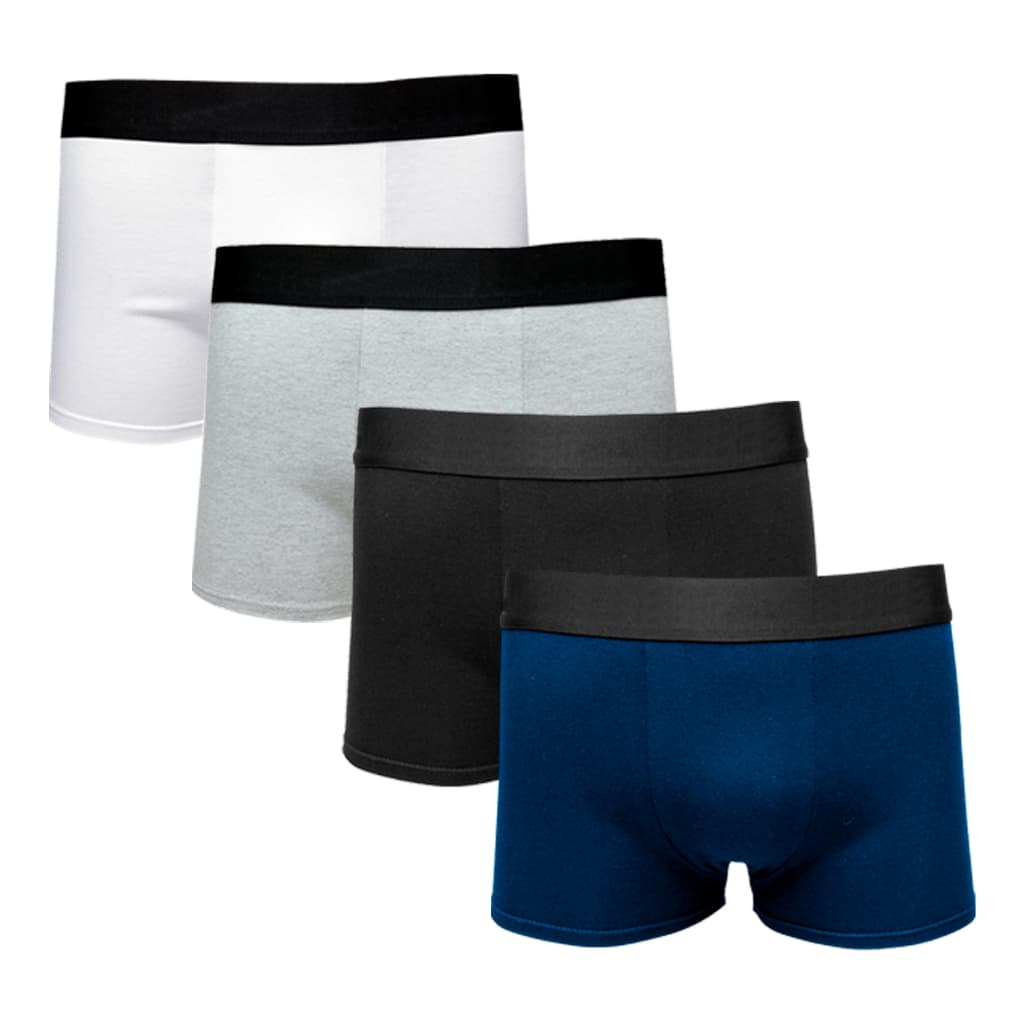 Cueca Infantil Boxer Kit 4 Peças Algodão