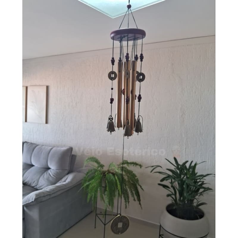 Mensageiro Dos Ventos / Sino Dos Ventos com Moedas Chinesas. Fengshui. Harmonia, paz e beleza para o seu ambiente