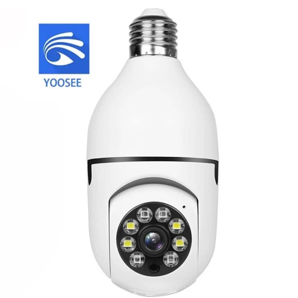 Câmera de Segurança Lampada Wifi 360° Simples Fácil Instalar Ip Full Hd Visão Noturna Grava
