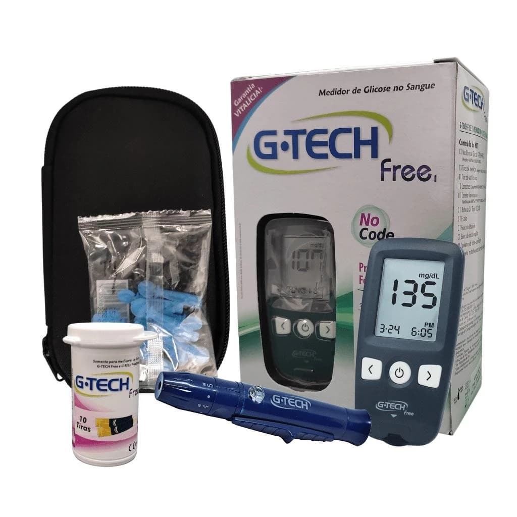 Kit Medidor De Glicose G-Tech Free