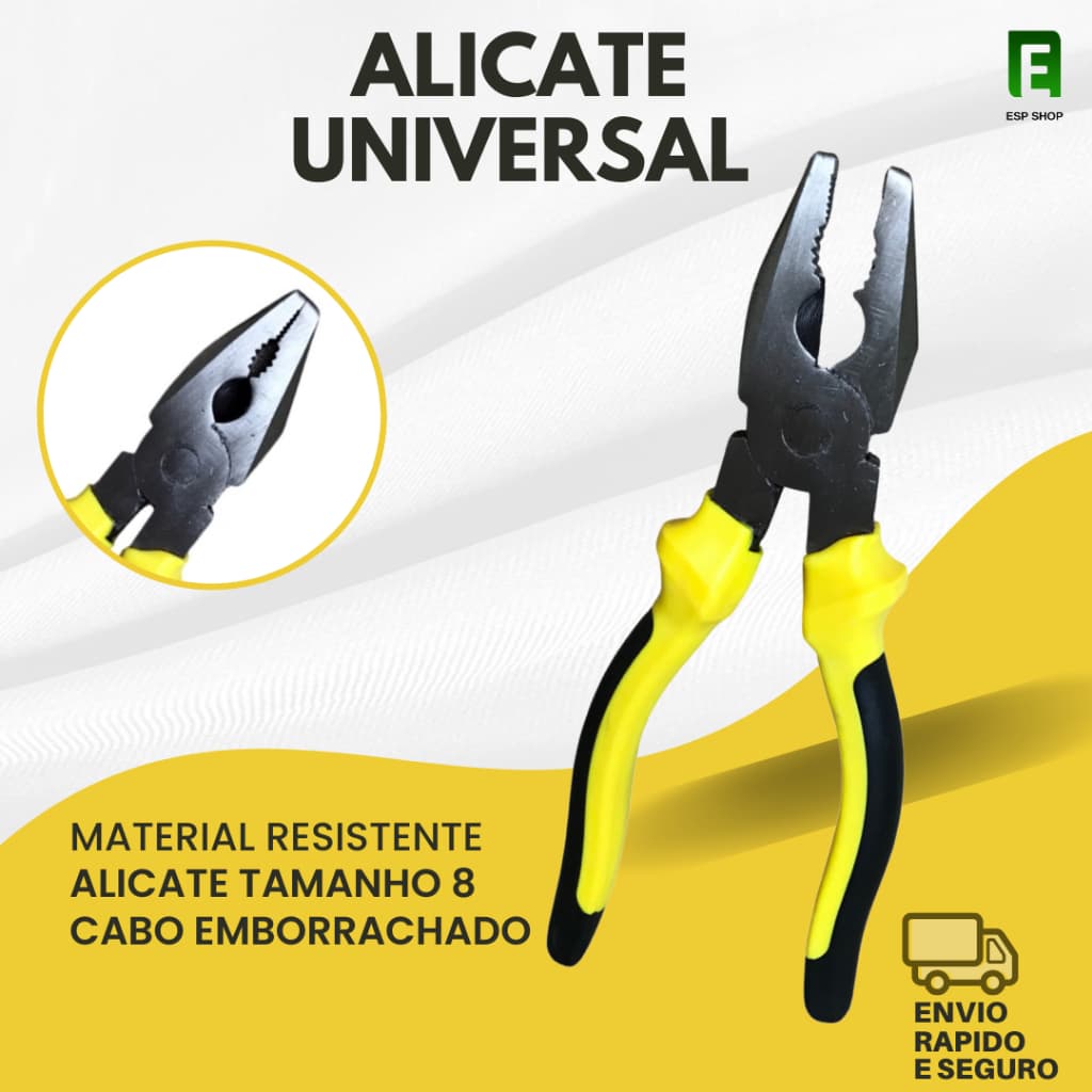 Alicate 8" Universal Isolado 1000V Resistente Promoção Alicate Alicate Turquesa Ferramentas
