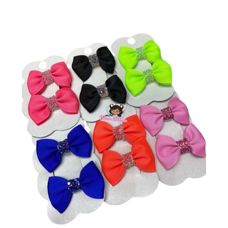 Duplinha de Laço/parzinho de laços/Laço de cabelo Infantil kit com 6 pares