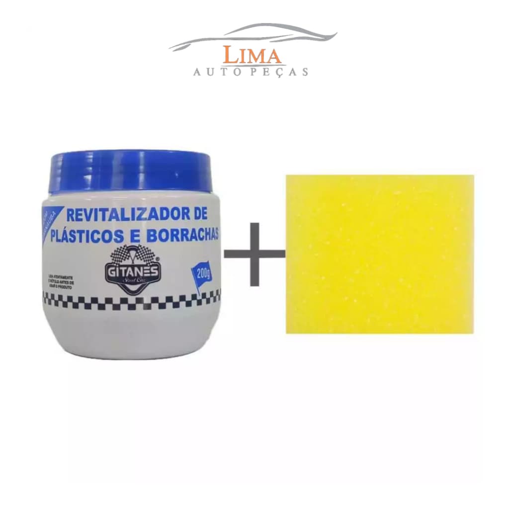 Revitalizador de Plástico e Borrachas Gitanes 200g + Bucha Brinde