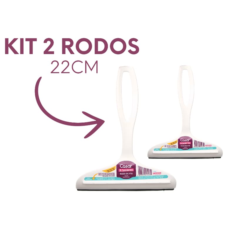 Kit com 2 Rodos de Pia - Sanremo 22cm
