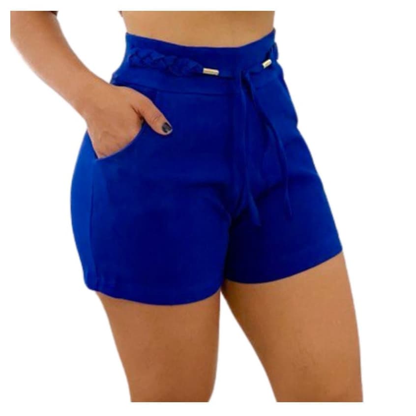 Shortinho Bengaline Laço moda Feminina
