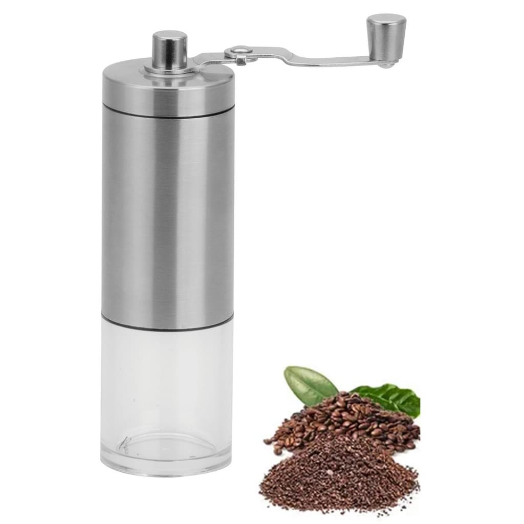 Moedor De Café Manual Em Inox Com Ajuste De Moagem Grãos  Portátil