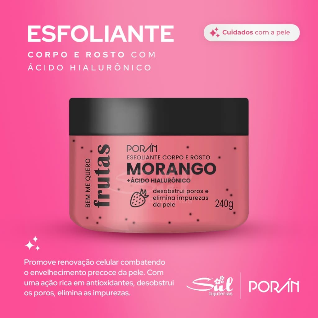 Esfoliante Miss Lary 240g morango