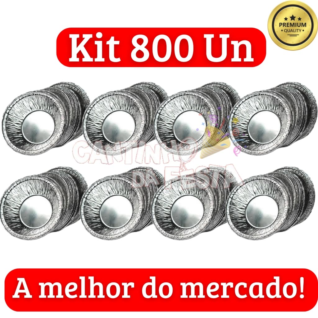 800 Forminhas para Empada Descartáveis de Alumínio 50ml - Praticidade e Elegância para Sua Empadinha