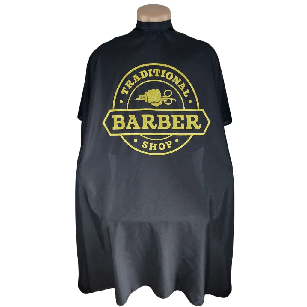 Capa de Corte Barbeiro Barbershop Barbearia Microfibra Estampada Tradicional Ziper