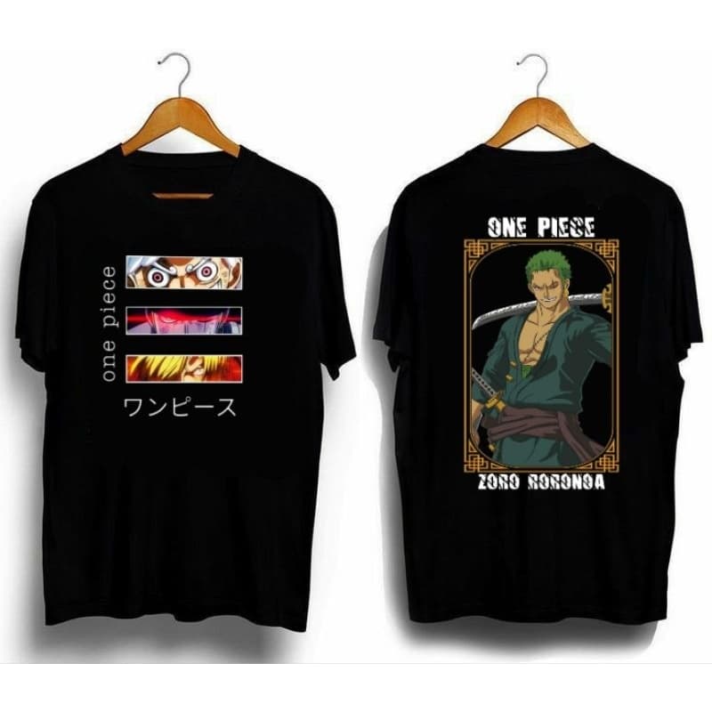 camisa de anime one peace zoro  unissex (100%algodão)