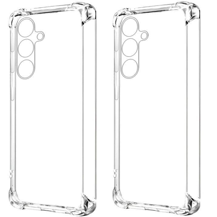 Kit 2 Capas Capinha Case Anti Impacto Transparente para Samsung Galaxy S23 FE