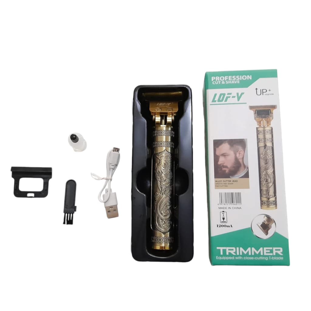 MAQUININHA DE CORTA CABELO PROFISSIONAL MAQUININHA EM METAL APARADOR DE BARBA