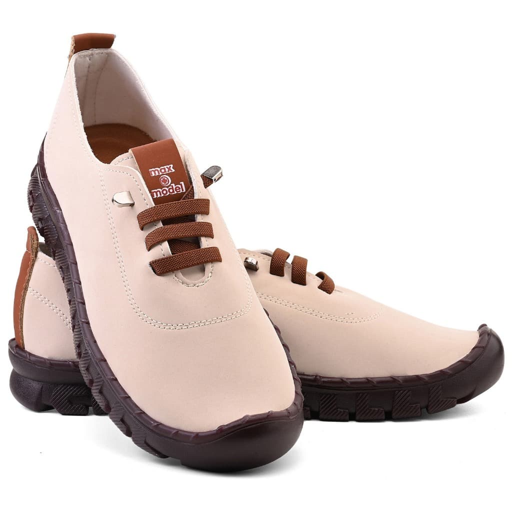 Sapatenis feminino nubuck sola reta flexível com cadarço curto tênis cano baixo para passeio