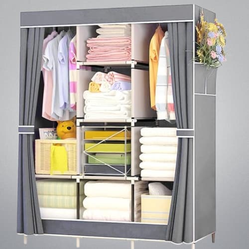Guarda Roupa Organizador De Roupas Portátil com Zíper Armário de Roupa Multifuncional - 3XZ STORE