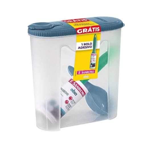 Porta sabão em pó + Rolo adesivo - Sanremo 1Kg