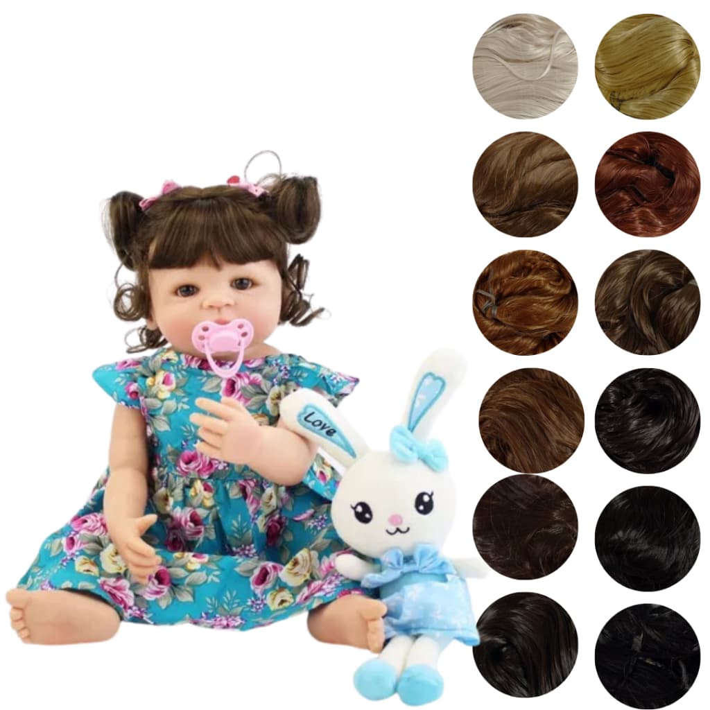 Fibra Seda Premium Beautex 250gr Para Confecção de Cabelo Bebê Reborn - Método Injetado Fio a Fio