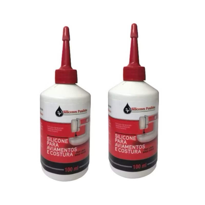 01/02 Silicone Paulista 100ml Para Aviamentos E Costura