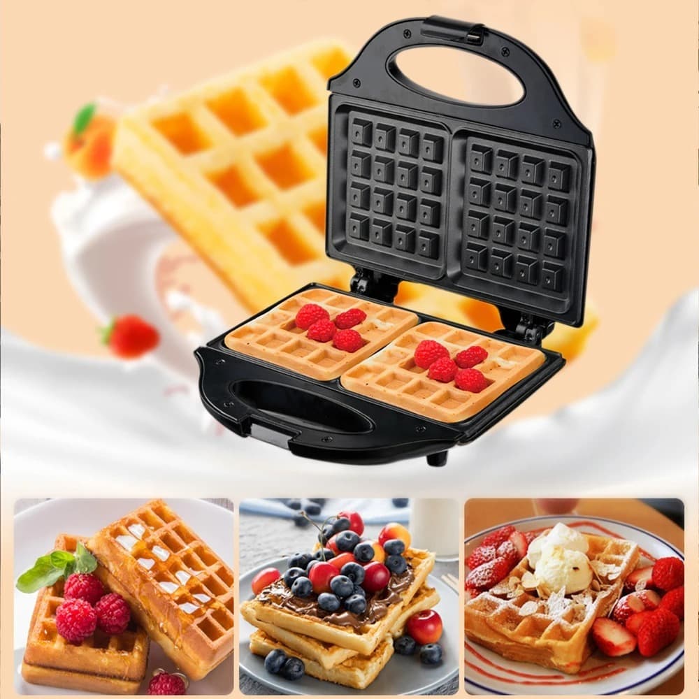 Maquina De Waffles Panquecas Automático Elétricos Panela Elétrica De Waffle 110v 750w