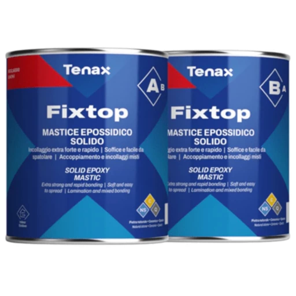 Super Cola Epóxi Fix Top ( Antiga Rivo 50 ) A + B Tenax Marmoraria Porcelanato Nanoglass