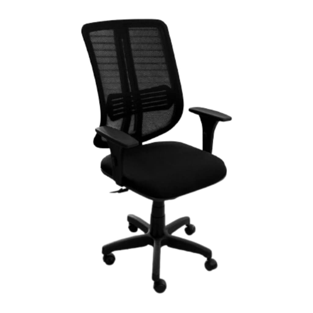 Cadeira De Escritório Tela Scarparo New Posture Preta Confortável