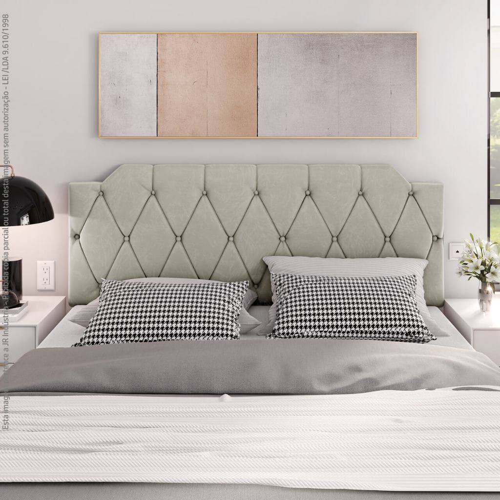 Cabeceira Box Estofada Painel Quarto Painel Queen 1,60 - Cores KELLY