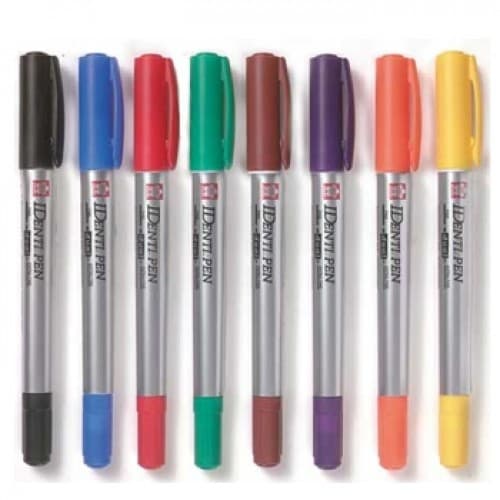 Caneta Permanente Identi Pen Com 02 Pontas Sakura - Cores Unitaria