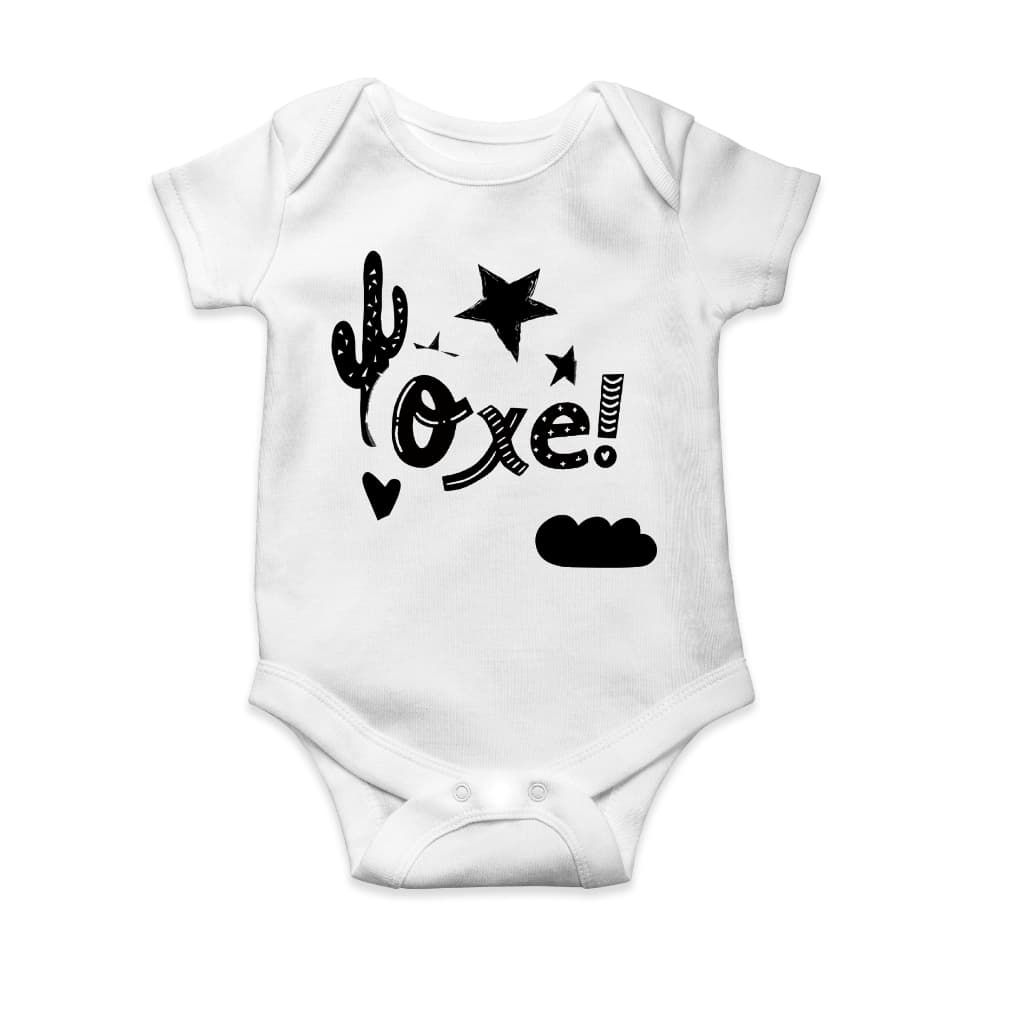 Body Bebê Infantil Personalizado Nordestino Oxê! Conforto, Estilo E Cultura Para Seu Pequeno! Arraia