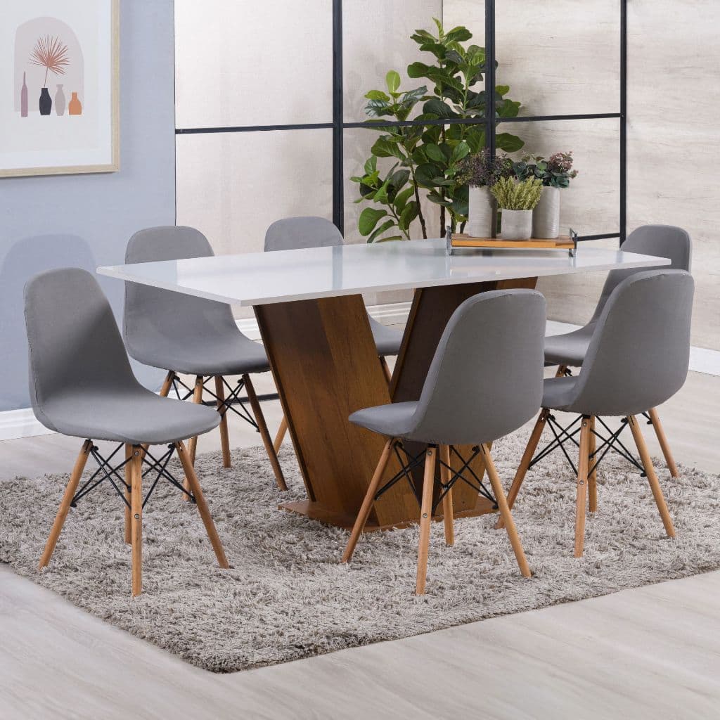 Transforme Sua Mesa: Capa Charles Eames Eiffel para 8 Lugares - Taismar