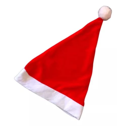 Kit 12 Gorros de Papai Noel / Mamãe Noel Feltro Decoração Adereço Natal