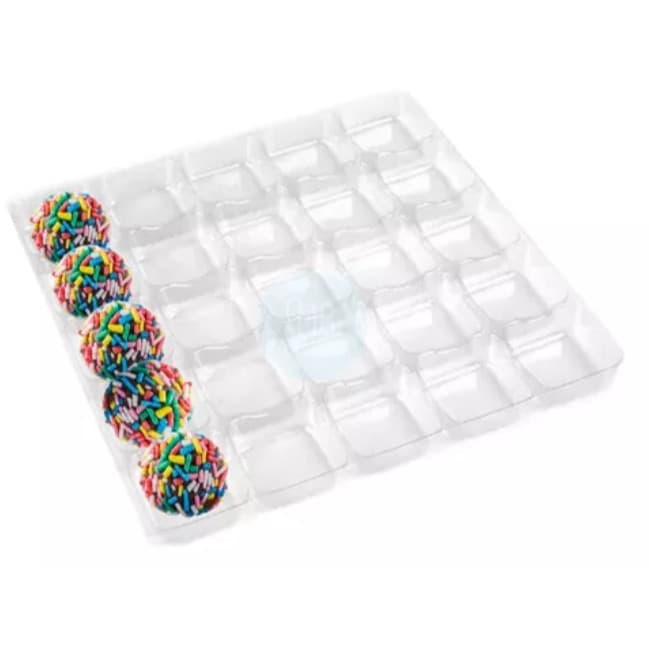 Berço para Doces 25 Cavidades Embalagem para Doces - Bandeja
