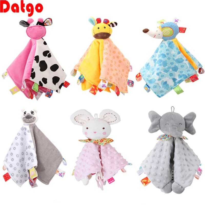 Naninha Para Bebe Infantil Macia Hipoalergênico Fofo Bebê Acalmar c/ chocalho