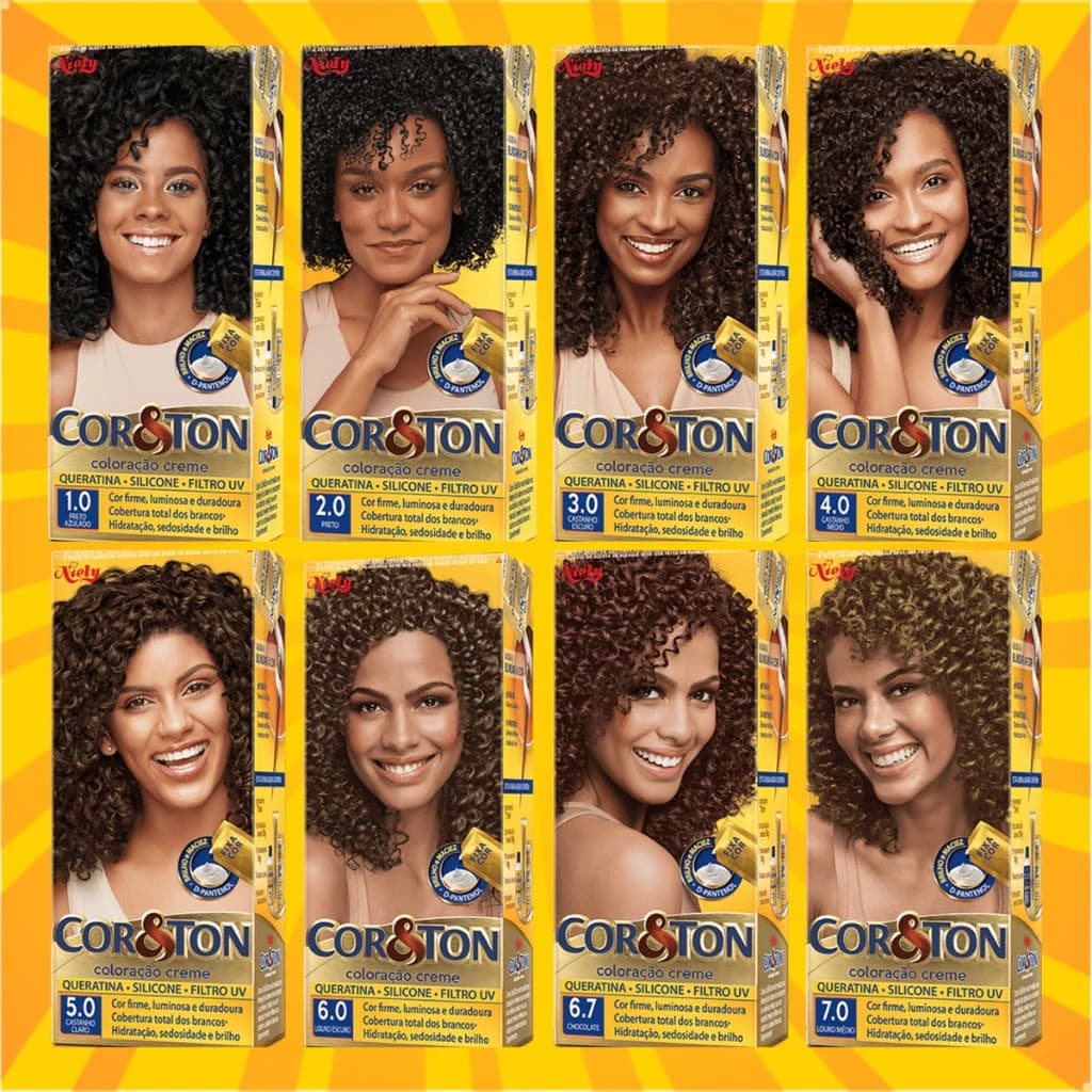 Tinta De Cabelo Cor&Ton Tintura Cor e Ton - Escolha a Cor Coloração