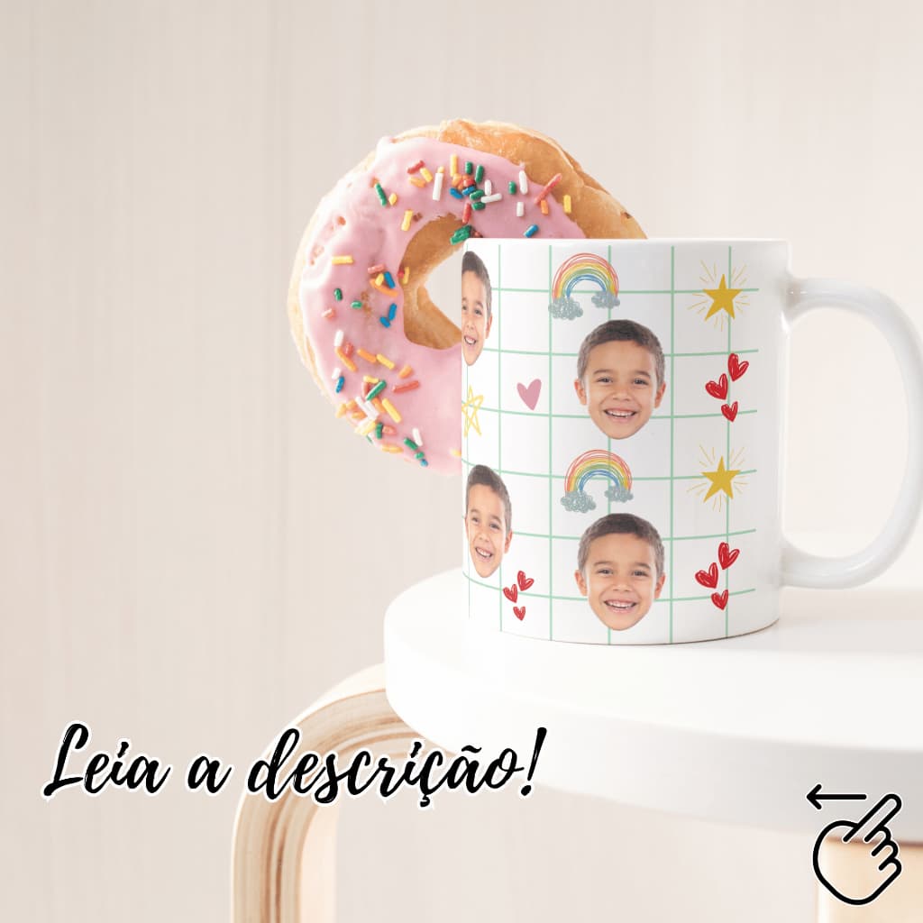 Caneca personalizada - Rostinhos/carinhas (humano ou pet)
