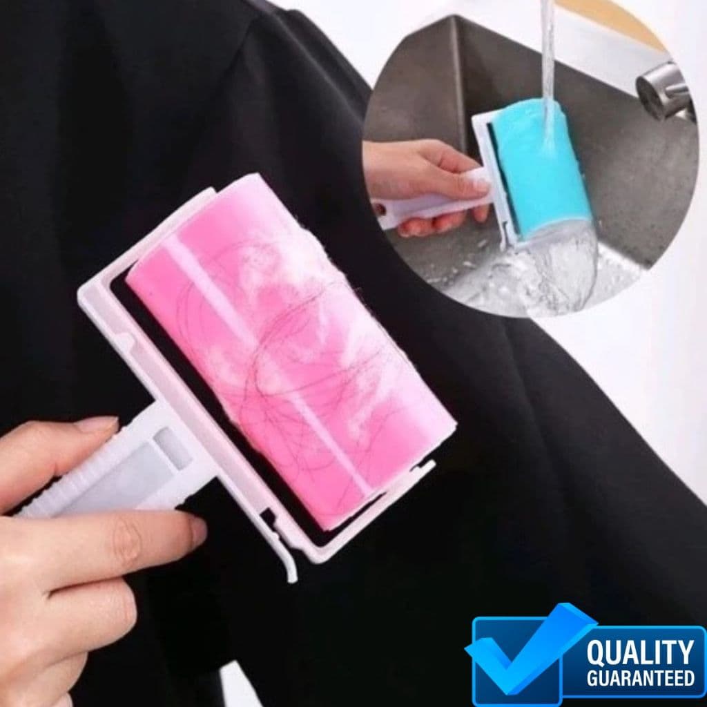 Rolo Adesivo Lavável para Remover pelos Fiapos poeira Tira Cabelos Pelos Prático