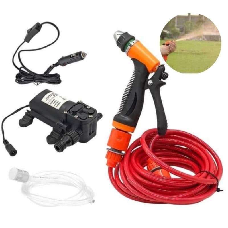 Lavadora Pressão Portátil 145psi 12v do Carro: Limpeza Eficiente e Prática