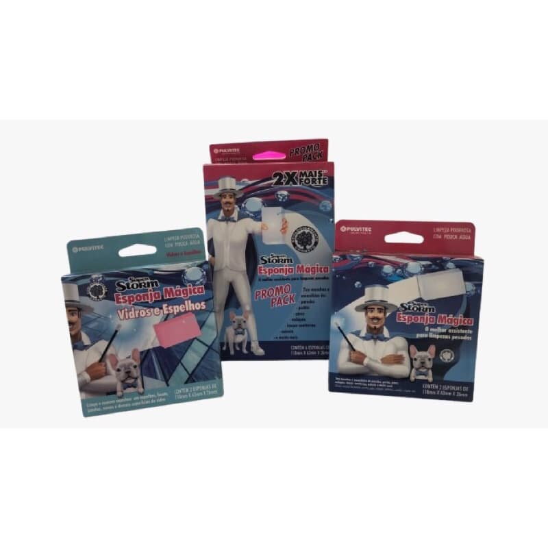 Kit Esponja Mágica Super Storm