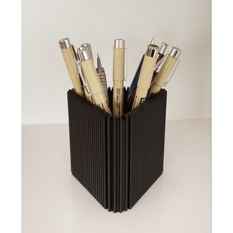 Porta Caneta / Pinceis triangular organizador de mesa