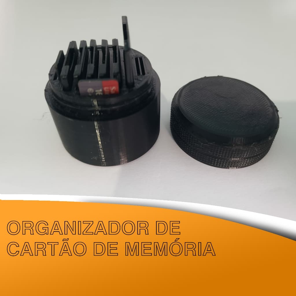 Suporte Organizador de Cartão de Memória SD Card - Pequeno e Resistente