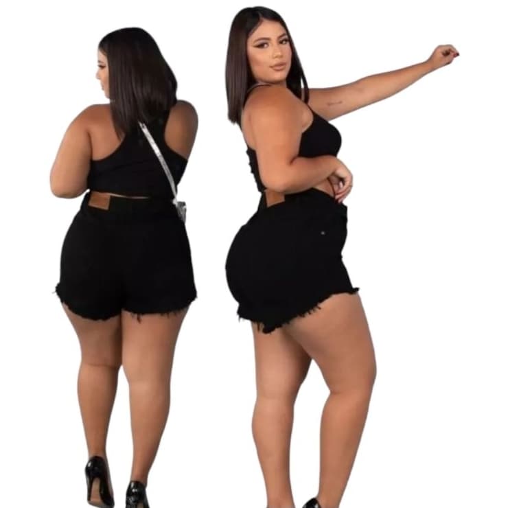 Short  Shorts Jeans Feminino Do 36 ao Plus Size com Lycra
