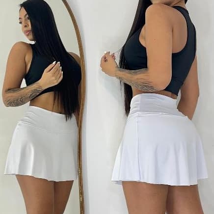 Short Saia Feminino Academia - Tendência Fitness para o Dia a Dia tu 2024