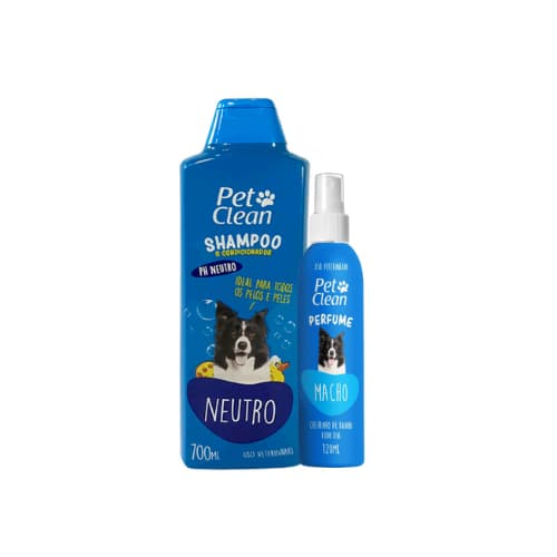 Kit Shampoo 5 em 1, Filhotes, Neutro + Perfume Para Cachorro E Gato Banho E Tosa