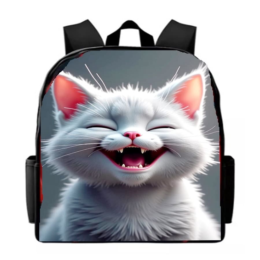 Mochila Escolar Reforçada Gato Cat Infantil Juvenil Adulto Pets Cats