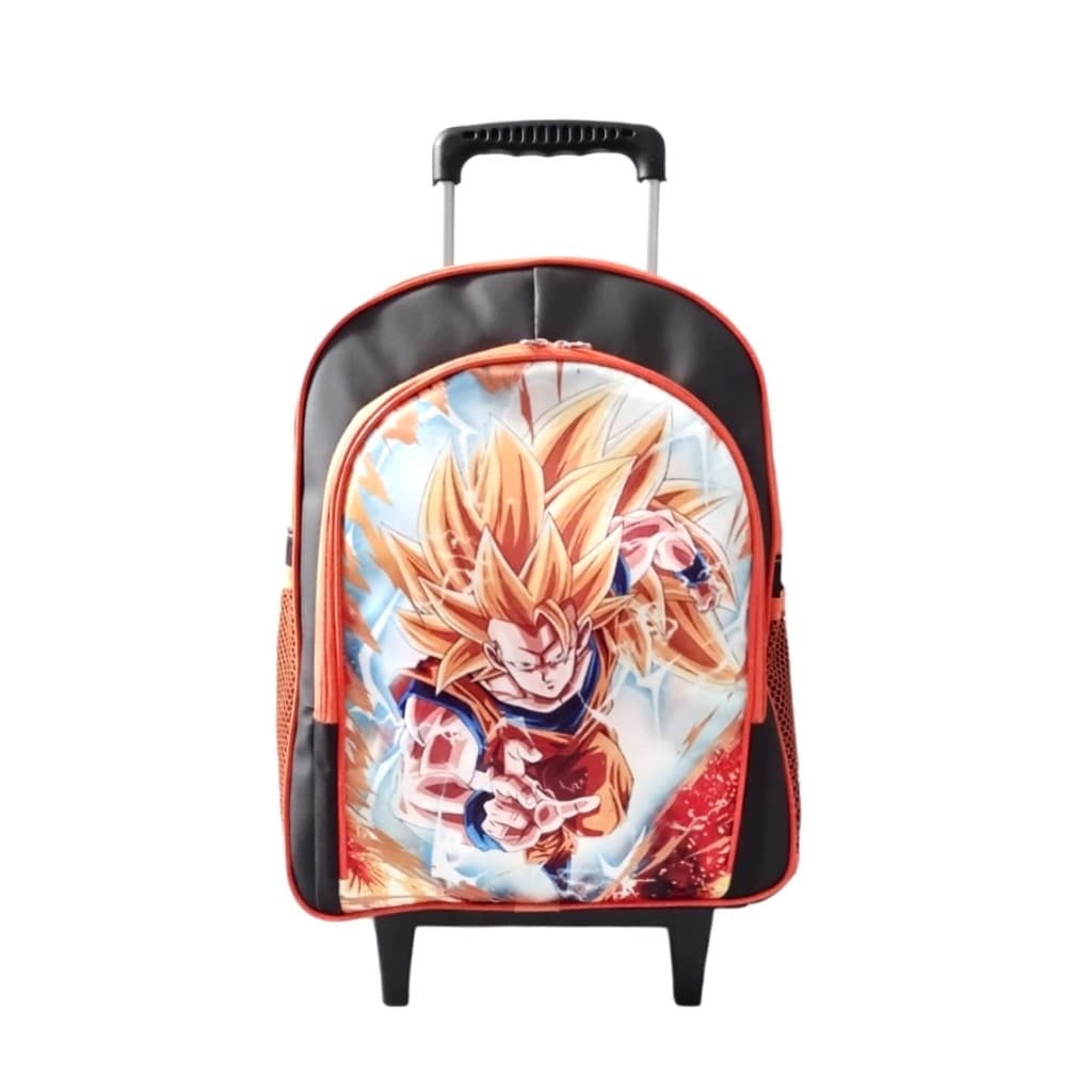 Mochila Dragon Ball Z Rodinhas Duas Reparticoes