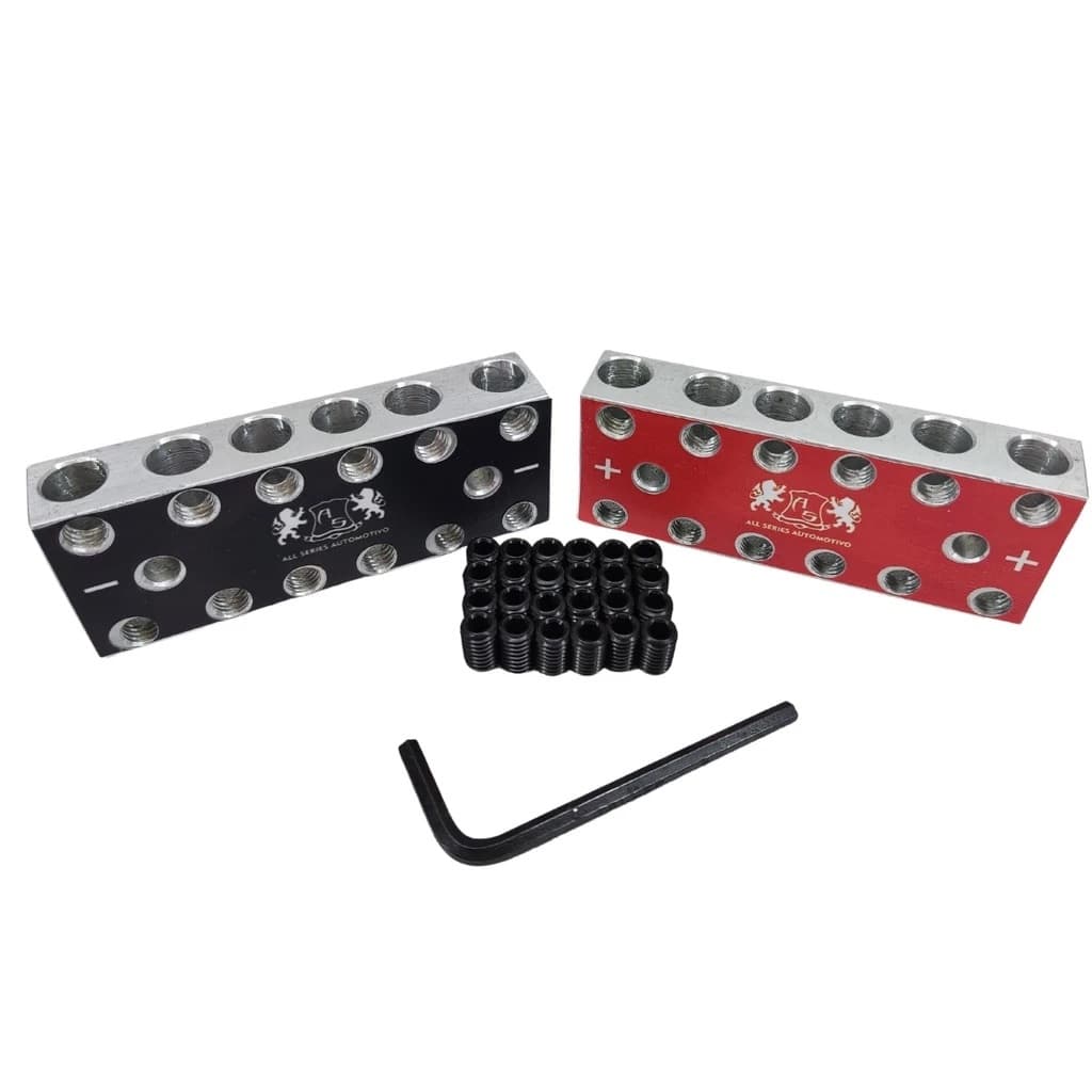 Bloco Distribuidor As 6x6 12via Barramento Som Automotivo 70mm