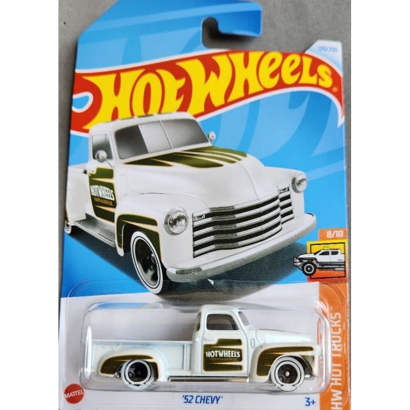 HOT WHEELS CHEVY CHEVROLET 52 PICK.UP LACRADO NA CARTELA ESCALA 1.64 TAMANHO 7CM COLEÇÃO NOVA