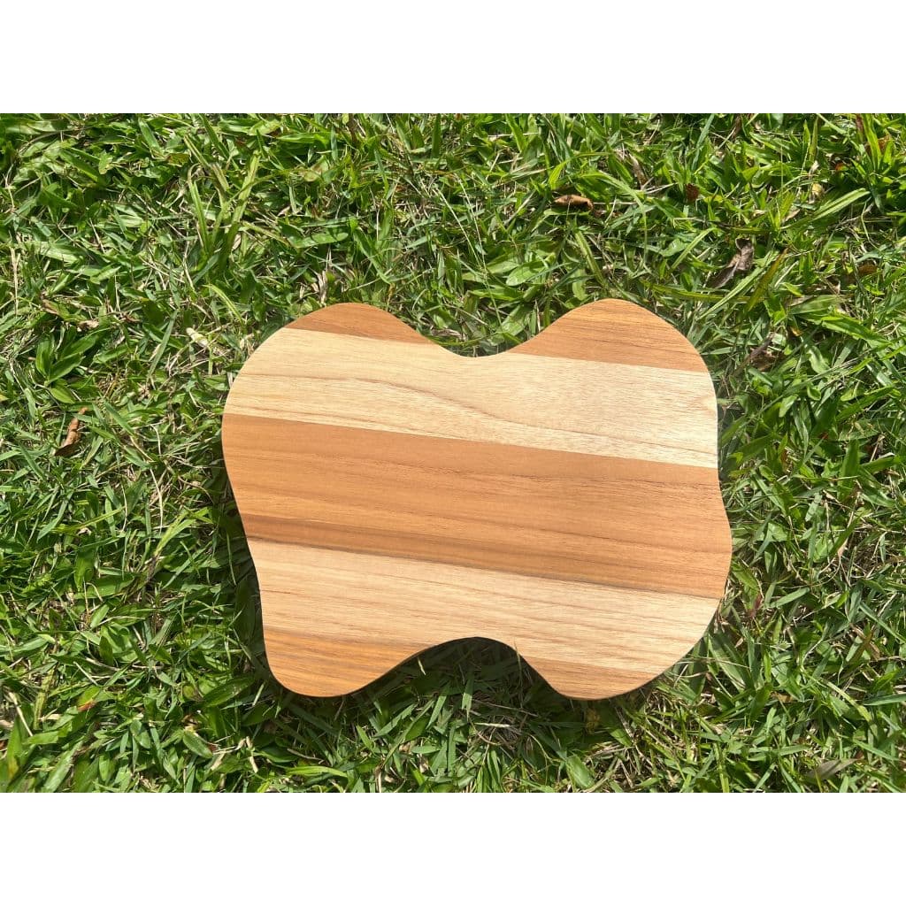Bandeja Urban Studio Orgânica Servir Decorar Teca Natural