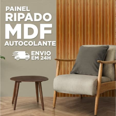 KIT 20 RESVETIMENTO DE PAREDE EM MDF RIPADO 45X11 CM