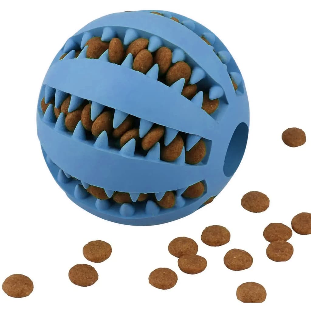 Brinquedo Bola com Ranhuras para Petisco – Enriquecimento Ambiental, Fácil de Limpar